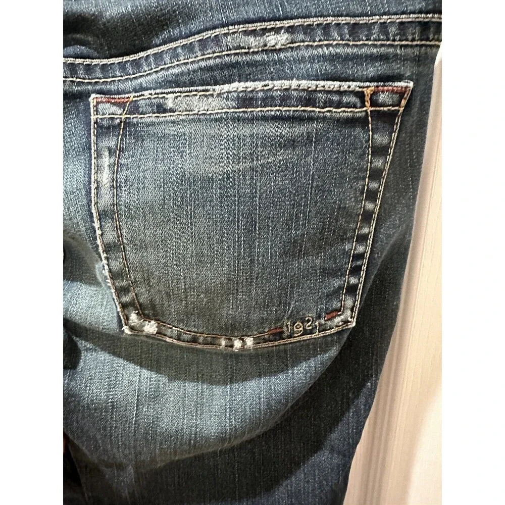 1921 Women's Distressed 29/32 Denim Blue Jeans - Picture 7 of 13